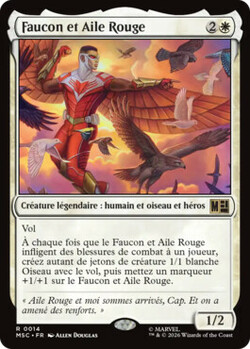 Faucon et Aile Rouge