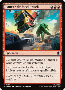 Lancer de food-truck