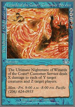 The Ultimate Nightmare of Wizards of the Coast Customer Serv