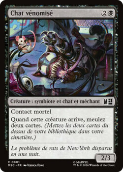 Chat vénomisé