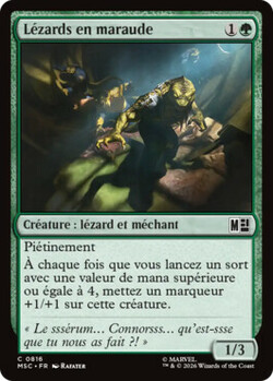 Lézards en maraude