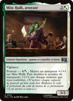 Miss Hulk, avocate