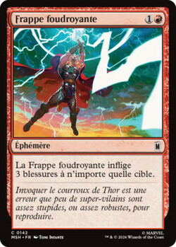 Frappe foudroyante