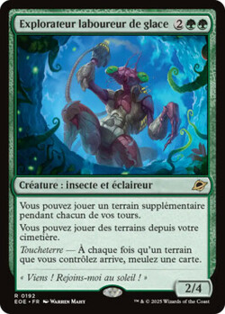 Explorateur laboureur de glace
