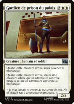 Gardien de prison du palais