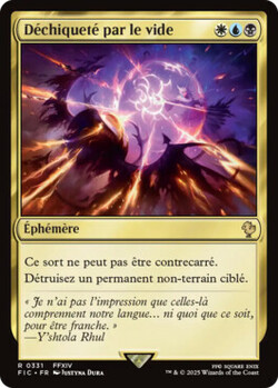 Déchiqueté par le vide