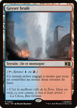 Geyser brûlé