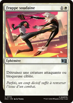 Frappe soudaine