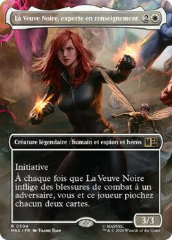 La Veuve Noire, experte en renseignement