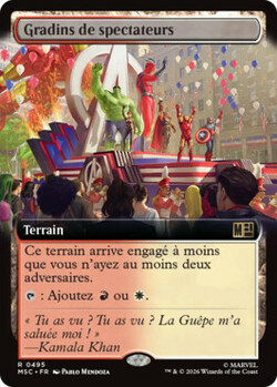 Gradins de spectateurs