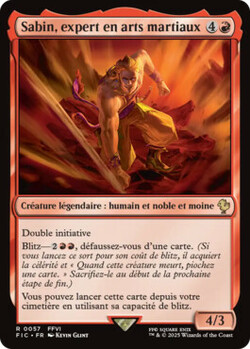 Sabin, expert en arts martiaux