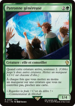 Patronne généreuse