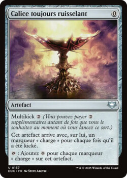 Calice toujours ruisselant