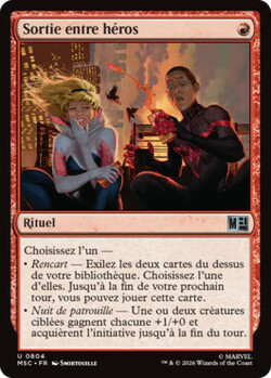Sortie entre héros