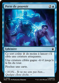 Perte de pouvoir