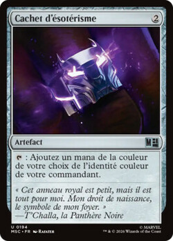 Cachet d'ésotérisme