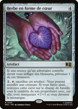 Herbe en forme de cœur