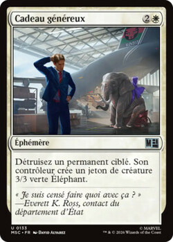 Cadeau généreux
