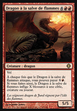 Dragon à la salve de flammes