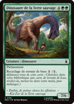 Dinosaure de la Terre sauvage