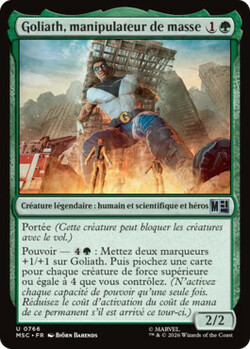 Goliath, manipulateur de masse