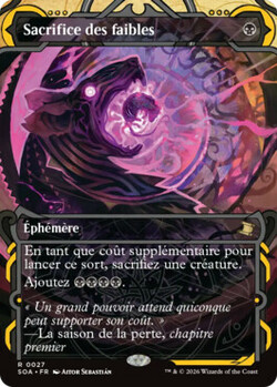 Sacrifice des faibles