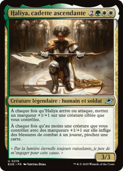 Haliya, cadette ascendante