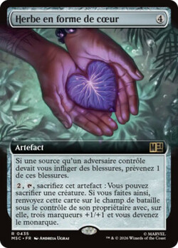Herbe en forme de cœur