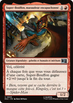 Super-Bouffon, maraudeur encapuchonné