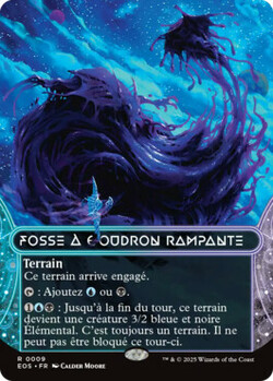 Fosse à goudron rampante