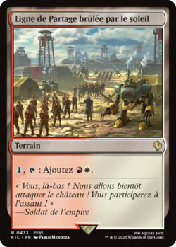Ligne de Partage brûlée par le soleil