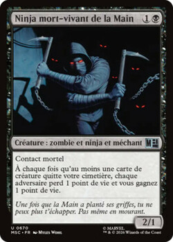 Ninja mort-vivant de la Main