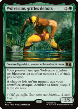 Wolverine, griffes dehors
