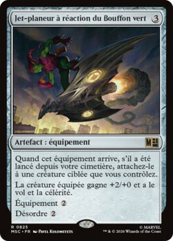 Jet-planeur à réaction du Bouffon vert