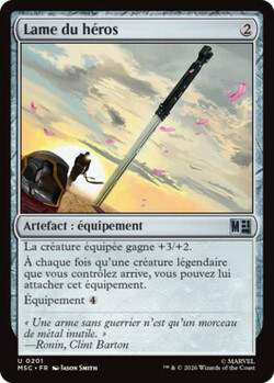 Lame du héros