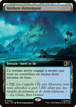Verdure détrempée
