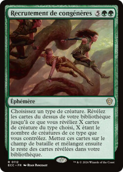 Recrutement de congénères