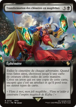 Transformation des chimères en magilithes