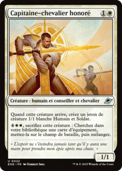 Capitaine-chevalier honoré