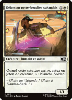 Défenseur porte-bouclier wakandais
