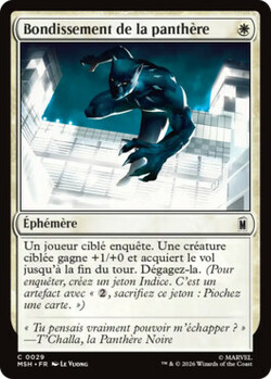 Bondissement de la panthère