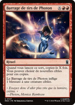 Barrage de tirs de Photon