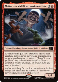 Maître des Maléfices, marionnettiste