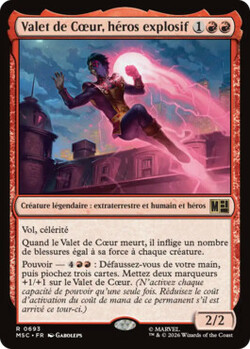 Valet de Cœur, héros explosif