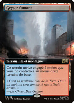 Geyser fumant