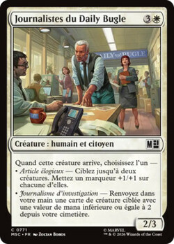 Journalistes du Daily Bugle