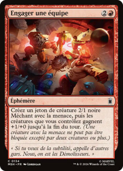 Engager une équipe