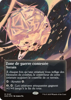 Zone de guerre contestée
