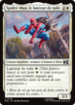 Spider-Man, le lanceur de toile
