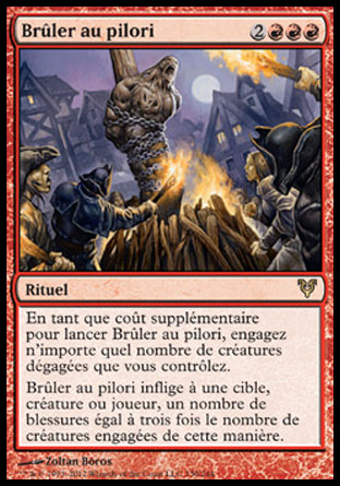Brûler au pilori